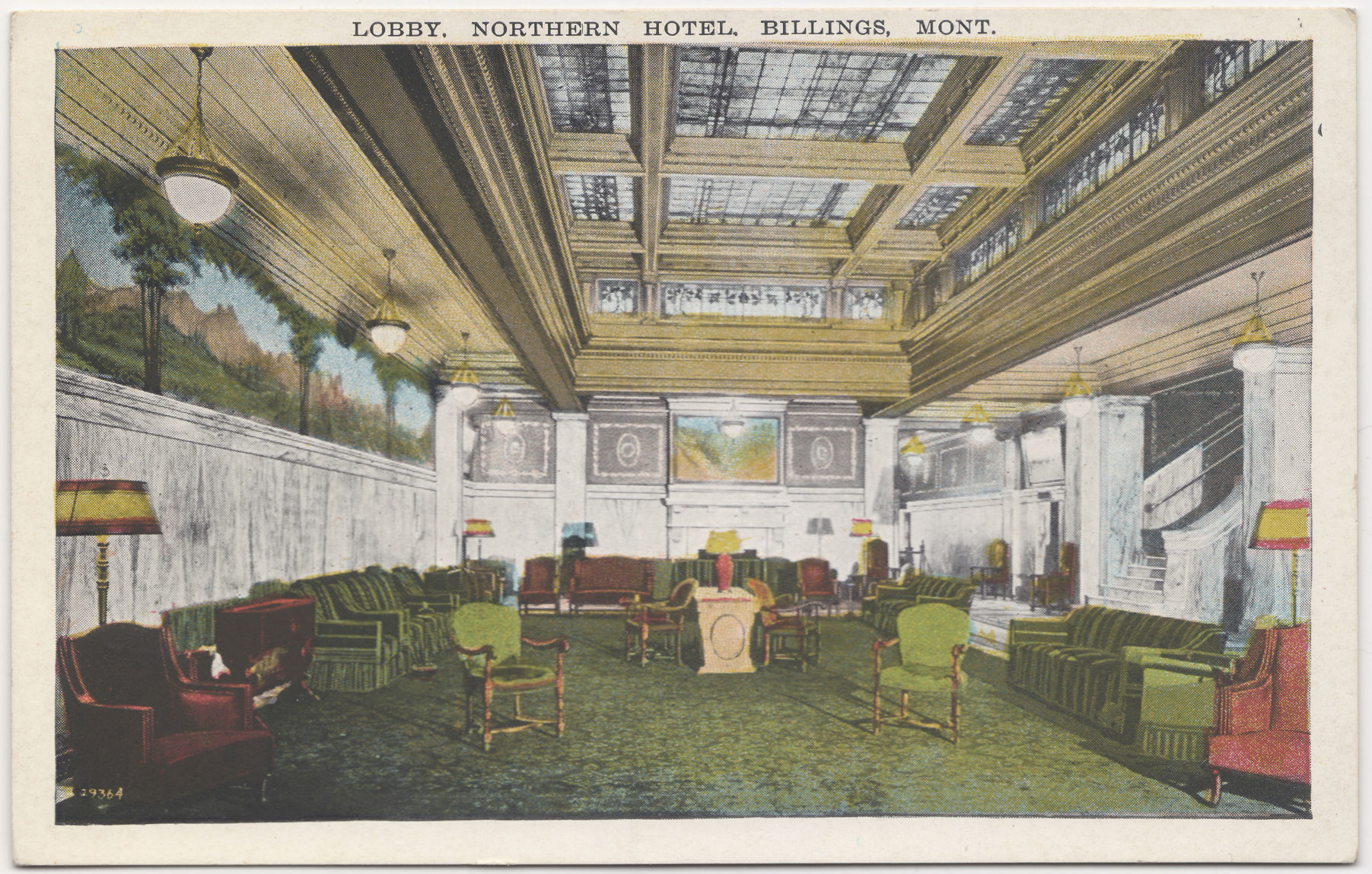 “Old” Northern Hotel lobby, circa 1910s